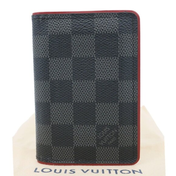 Louis Vuitton Pocket Organiser Damier Graphite Wallet Grey - Picture 3 of 13